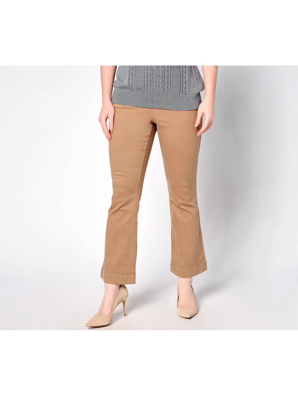 Isaac Mizrahi Live Regular True Denim Color Pull On Bootcut Jeans SIZE 12
